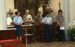 Umat Katolik TNI-Polri Gelar Misa Syukur HUT RI ke-73  