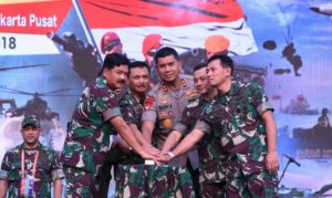 Sinergitas TNI dan Polri Terwujud Dalam Pameran Alutsista TNI 2018
