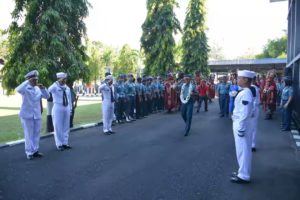 Seluruh Prajurit dan PNS Menyambut Kedatangan Nahkoda Baru Lantamal VIII Manado
