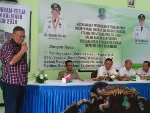 Kegiatan Musrenbang RKPD 2020 Tingkat Kelurahan Kalibaru Kecamatan Medan Satria Tahun 2019