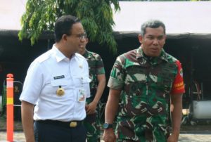 Pangdam Jaya Bersama Gubernur DKI Jakarta Tinjau Keamanan Jakarta Pasca Pemilu
