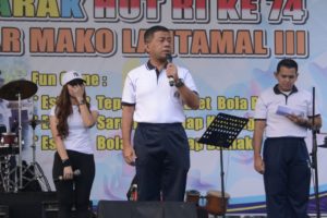 Sambut HUT Ke-74 RI Lantamal III Gelar Olahraga Bersama dan Lomba Tujuhbelasan
