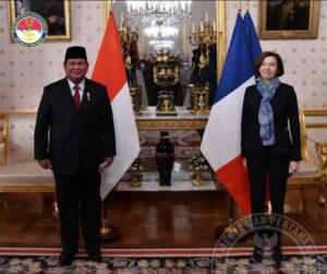 Menteri Pertahanan RI Prabowo Subianto Melaksanakan Pertemuan Bilateral dengan Menteri Pertahanan Prancis, Florence Parly