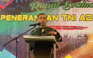 Kadispenad Pimpin Rapat Evaluasi Bidang Penerangan TNI AD 2020