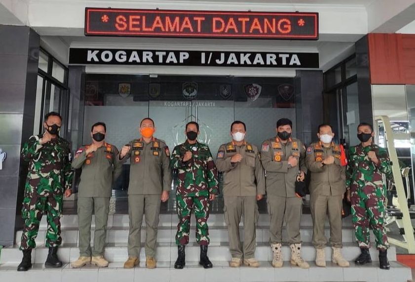 Sinergitas Kogartap I /Jakarta dengan Satpol PP Pemprov DKI Jakarta  