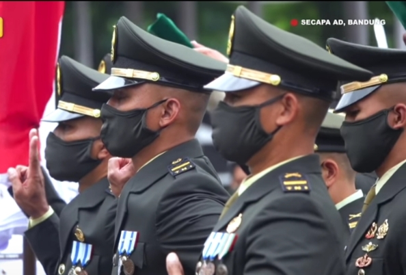 KASAD Pimpin Upacara Prasetya Perwira Lulusan Diktukpa TNI AD TA 2021 di Secapa AD