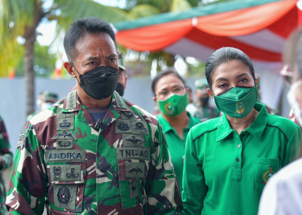 KASAD Jendral Andika Meninjau Latma Garuda Shield Ke-15 di Amborawang