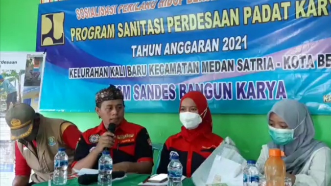Sosialisasi Perilaku Hidup Bersih dan Sehat Program Sanitasi Perdesaan Padat Karya Besama KSM Sandes Bangun Karya Kalibaru